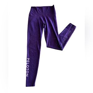 Peloton WITH Sundays with Love Purple Sparkle Leggings